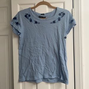 Floral embroidered top